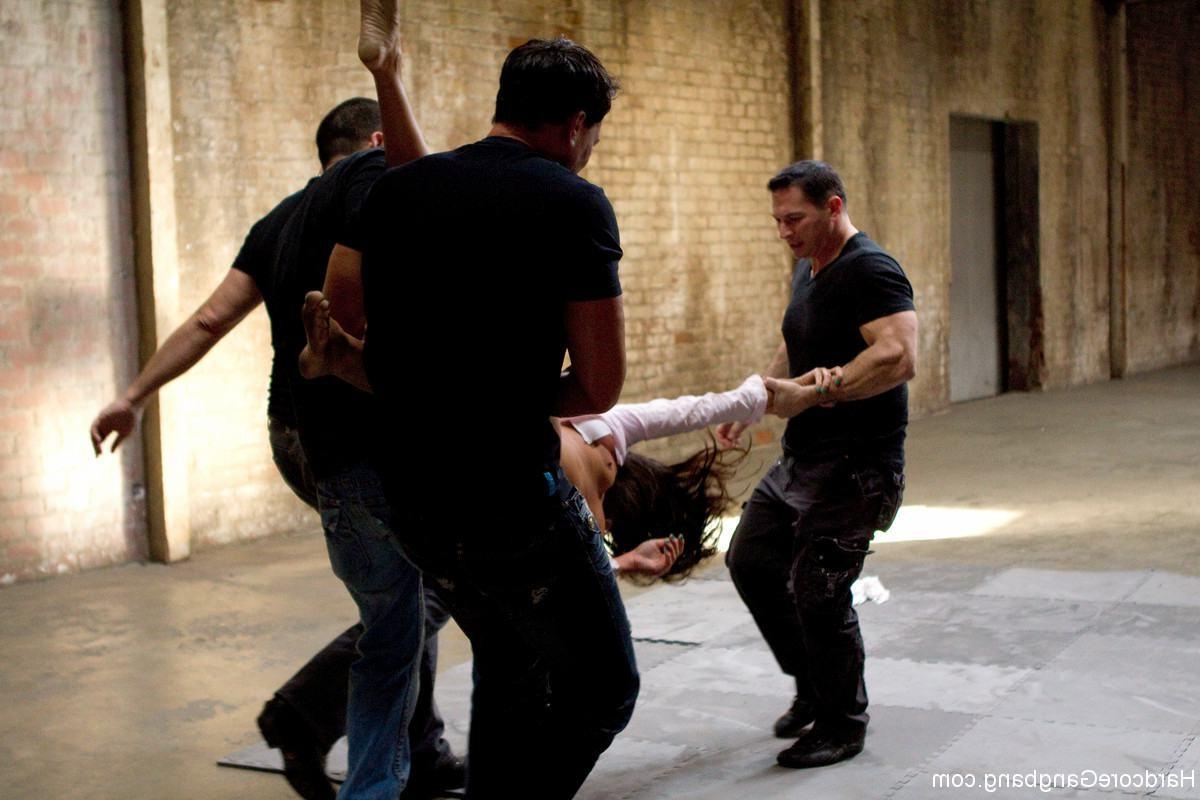 23P Hardcore gangbang  babe gets fucked by group of 5 guys in all of her holes at on