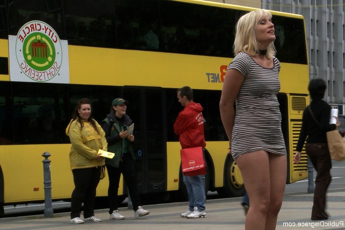 24P Girl being stripped, tied and fucked outdoor in streets of city