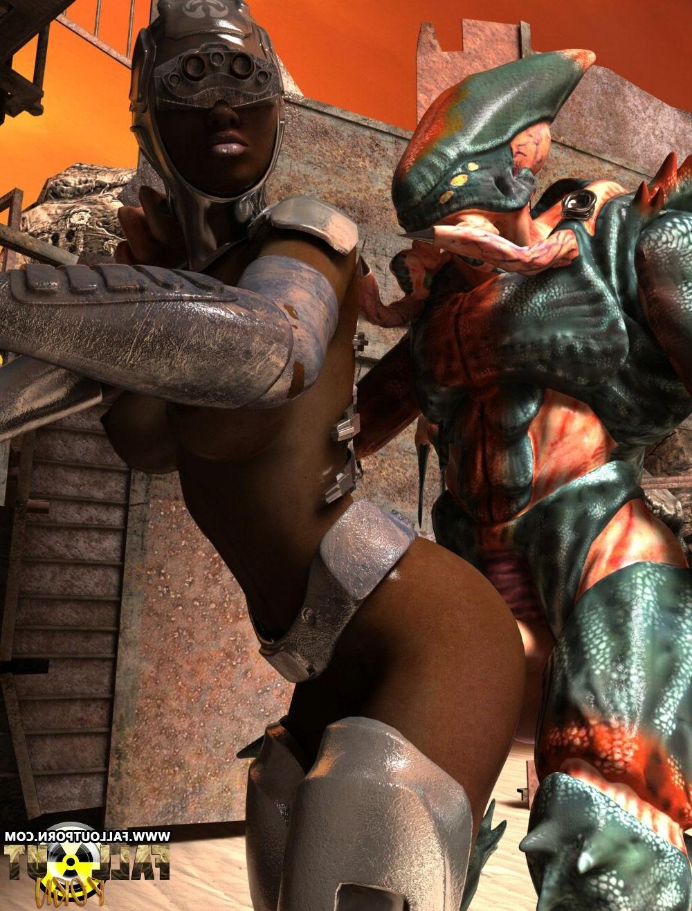 10P Alien fucking ebony woman