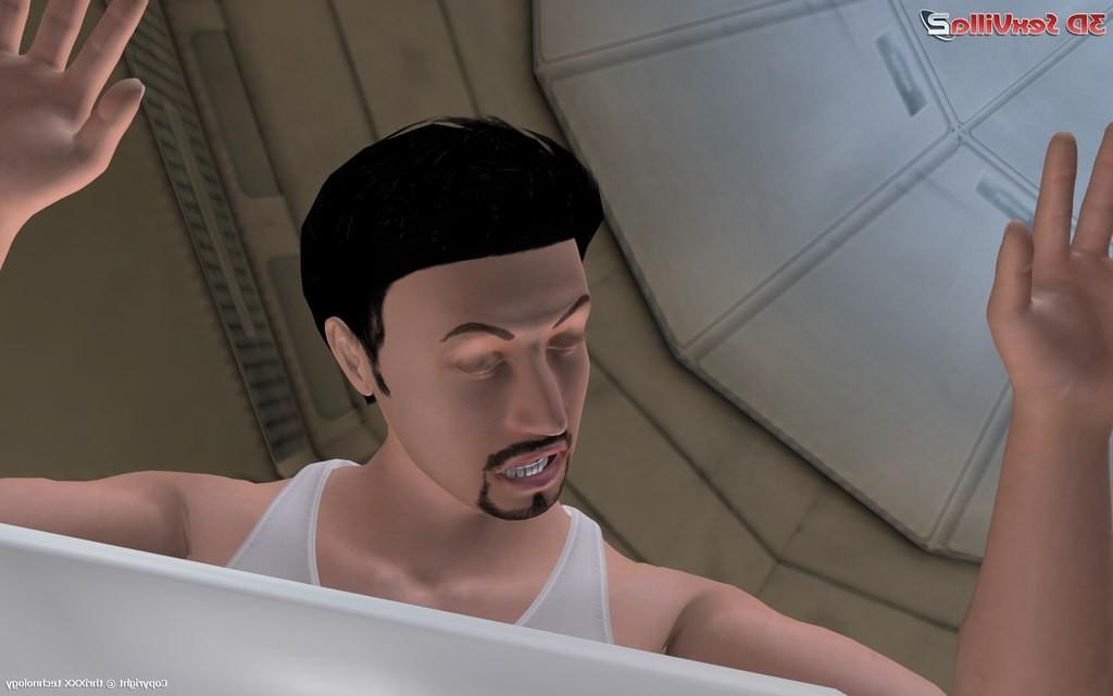 16P Animated aliens anal probing a pilot in their ship