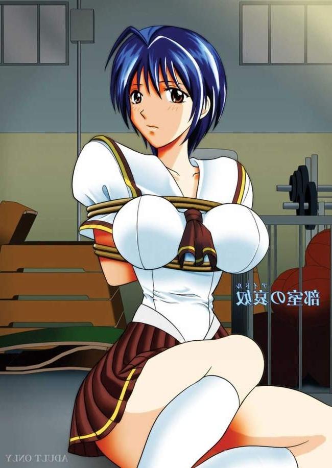 15P anime ropes bondage painful all holes fillled