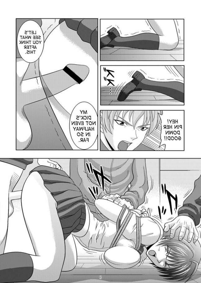15P anime ropes bondage painful all holes fillled