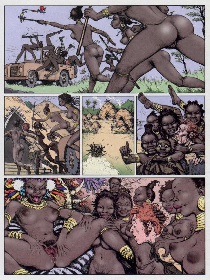 15P White man on safari gets fucked by african natives