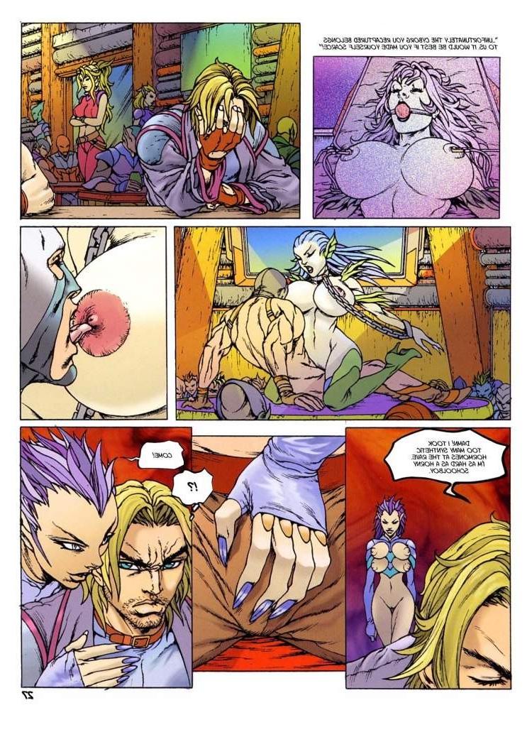 15P fantasy world blonde all holes hard sex