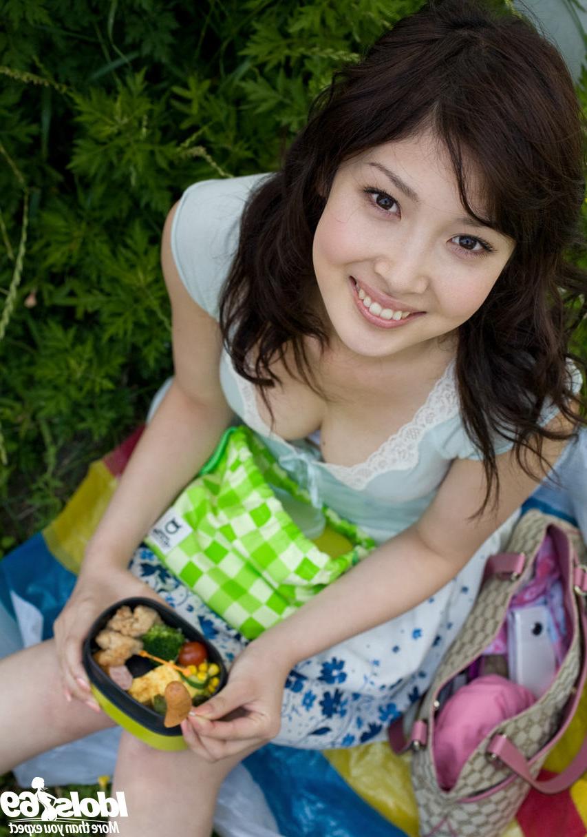 16P Japanese girly outdoors