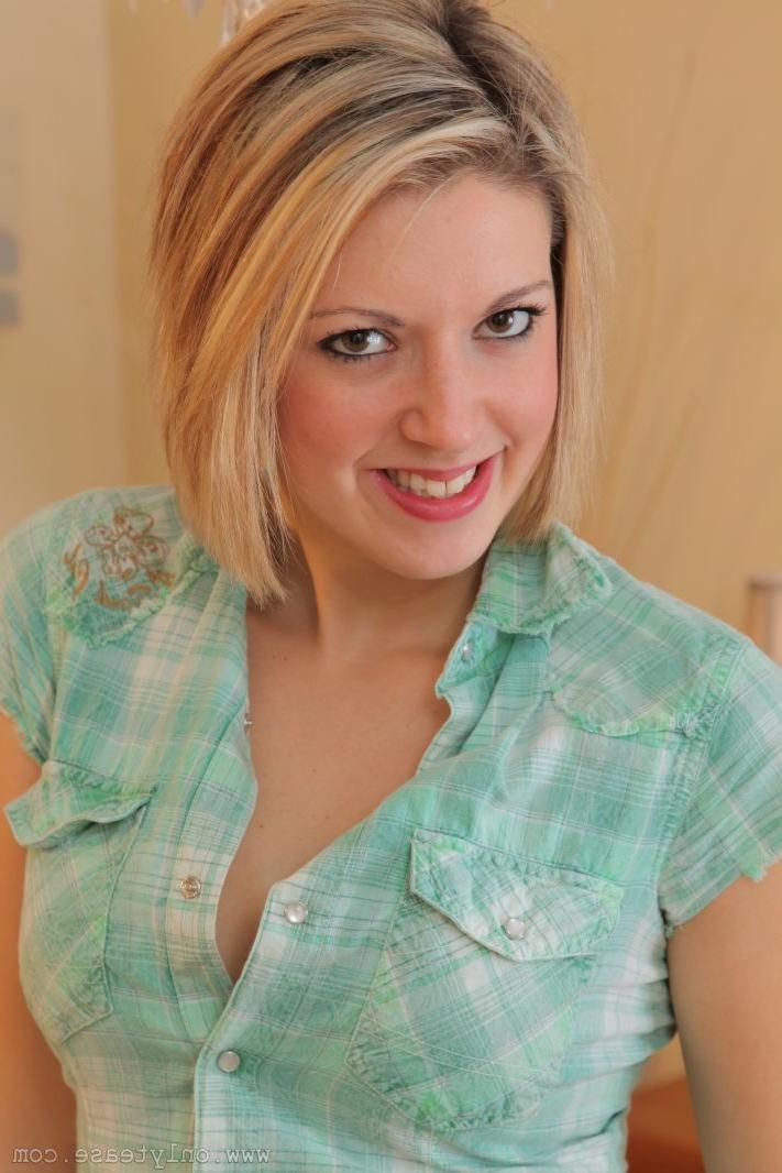 16P The lovely Ruby teases in her denim miniskirt and gold heels