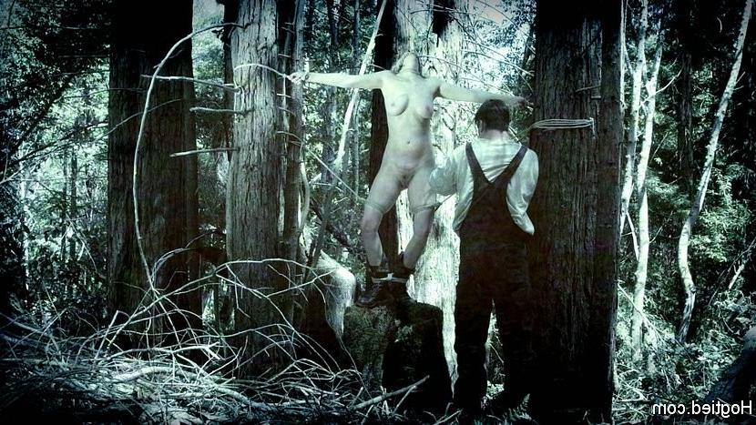 19P Veruca James and Cherry Torn with outdoor bondage in the woods b