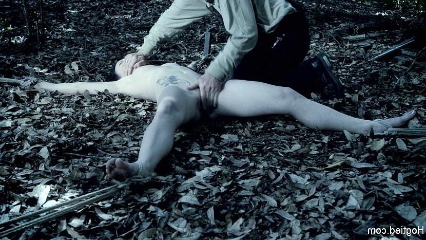 19P Veruca James and Cherry Torn with outdoor bondage in the woods b