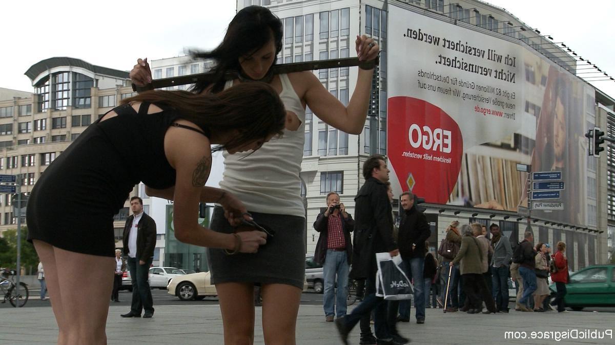 24P Hot euro babe gets tied, humiliated and fucked outdoor in public
