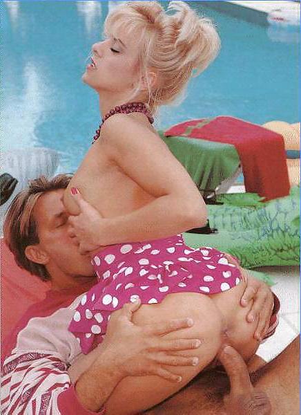 21P Blonde getting cock in all holes by the pool