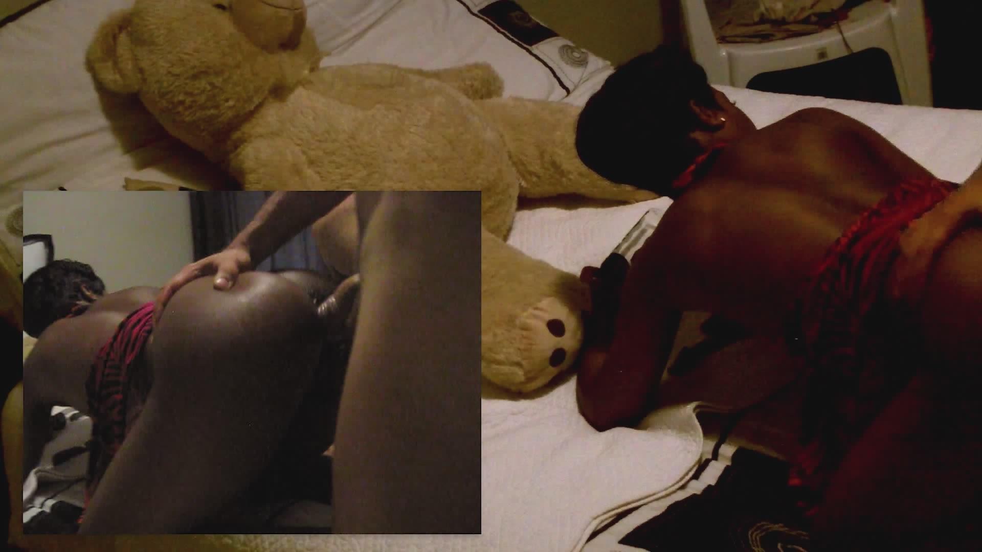 8P African Black Whore Craving Antonios Huge White Cock