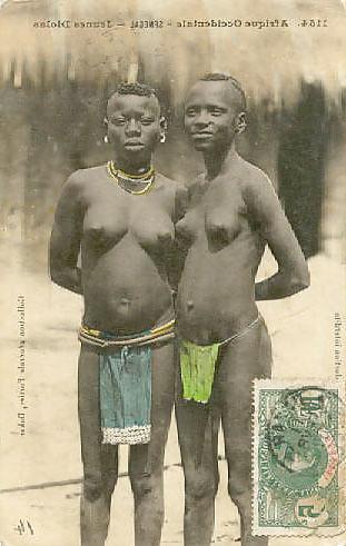 22P Vintage African postcards