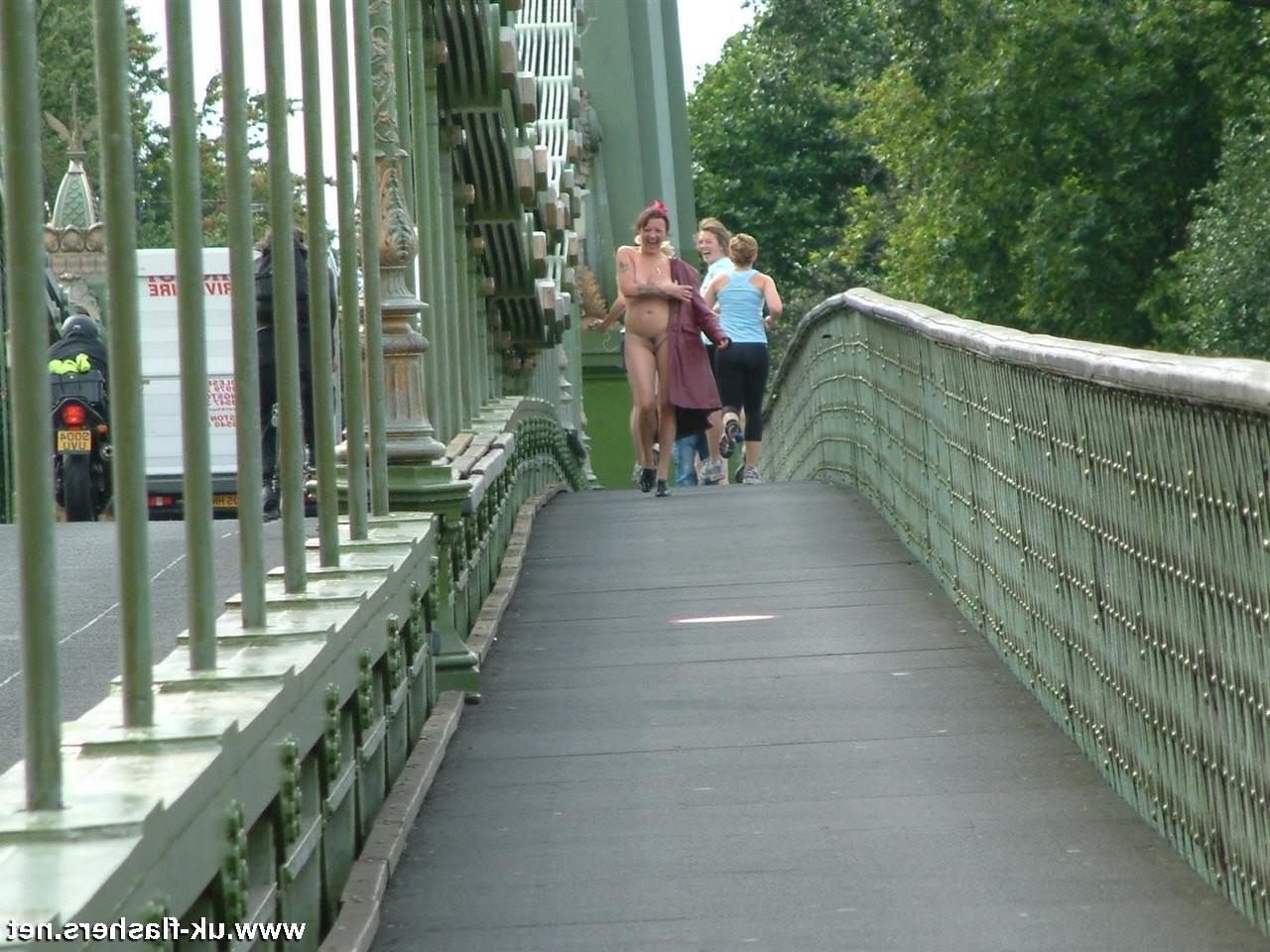 16P Public exhibitionist flashing and matures outdoor nudity by the Thames