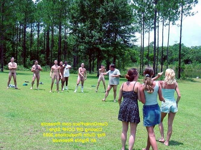 16P Outdoor gangbang and messy cumshot