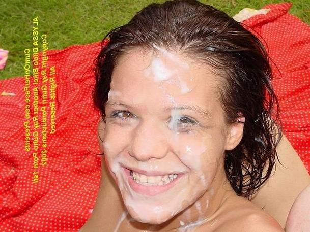 16P Outdoor group sex and messy facial