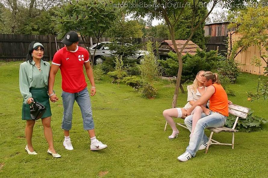 16P Two couples having fully clothed groupsex outdoor