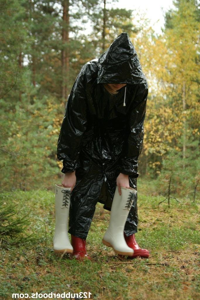 20P Rubber boots rainwear fuckmachine outdoors