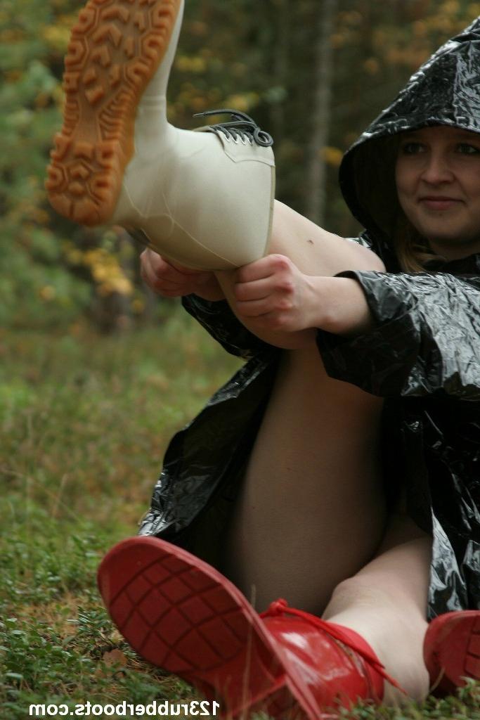 20P Rubber boots rainwear fuckmachine outdoors