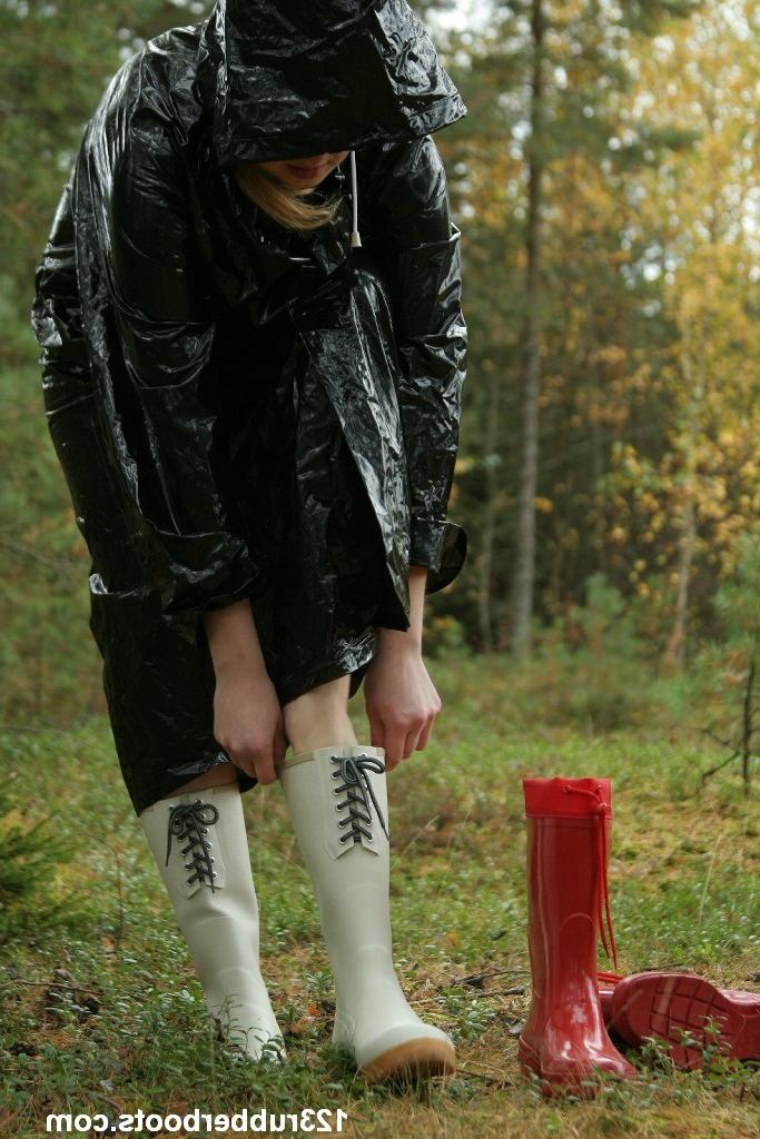 20P Rubber boots rainwear fuckmachine outdoors