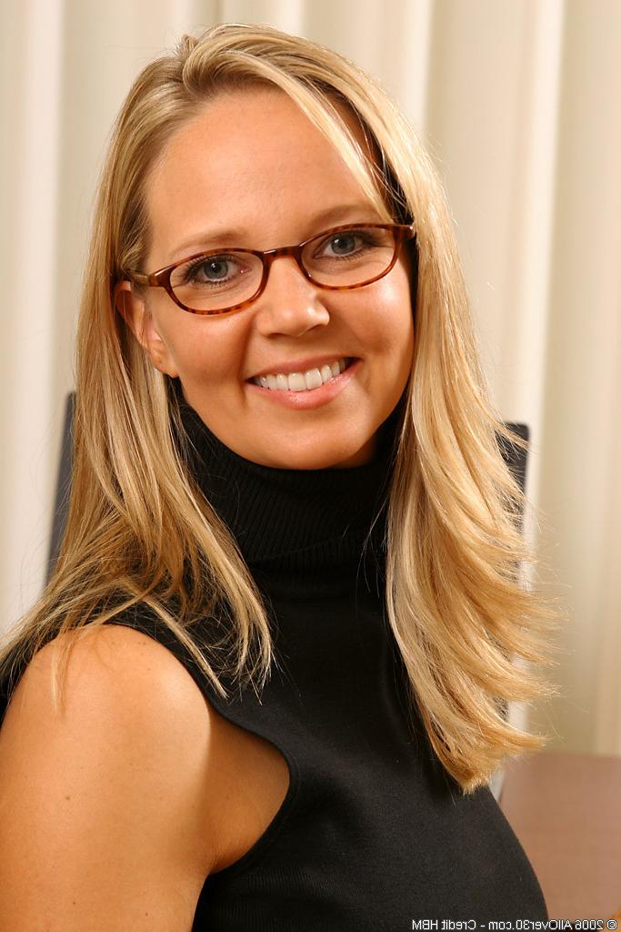 15P priceless middle aged hottie secretary wearing glasses