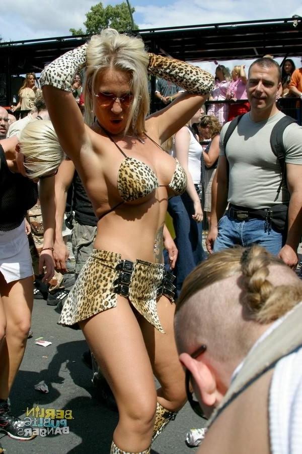 16P Filthy sluts getting nasty on public at german outdoor fuck parade