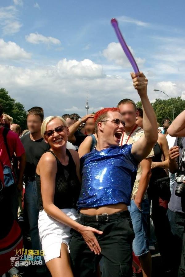 16P Filthy sluts getting nasty on public at german outdoor fuck parade