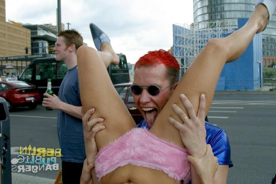 16P Filthy sluts getting nasty on public at german outdoor fuck parade