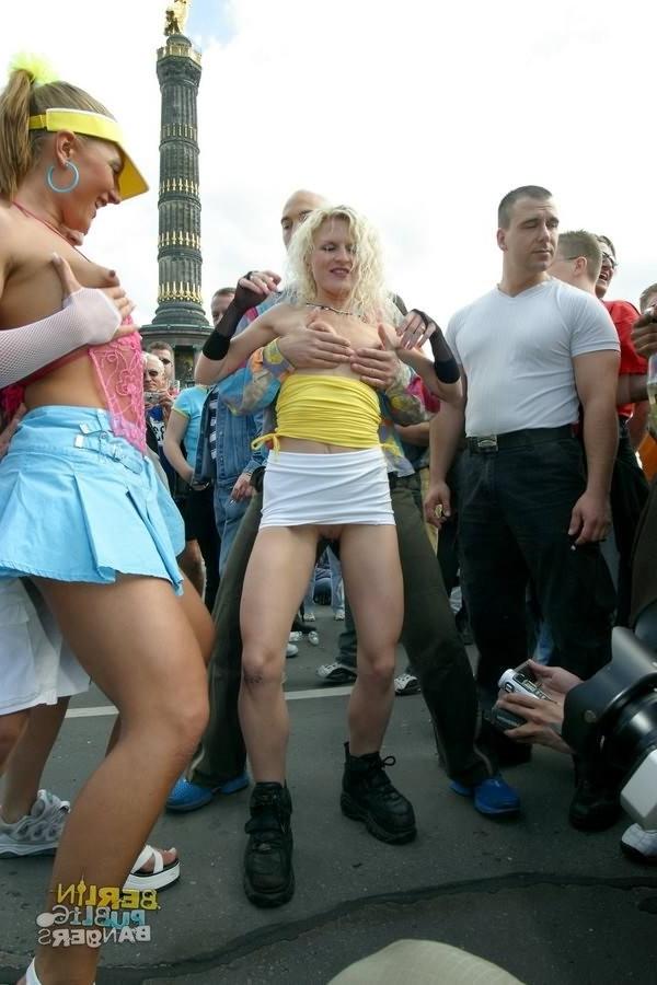 16P Crazy german sluts getting group fucked on public outdoors