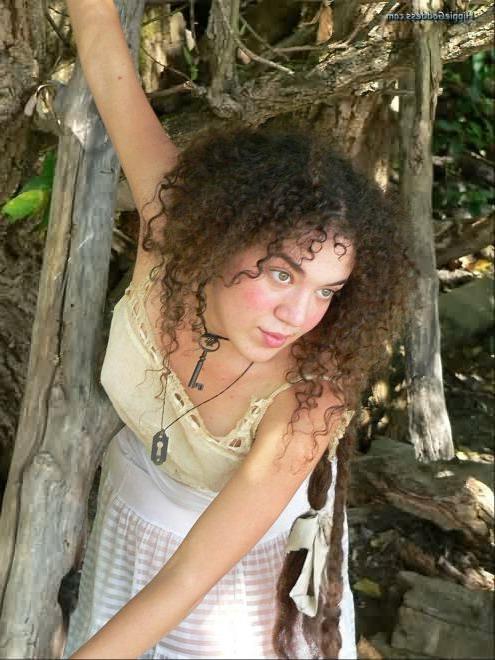 15P Hairy Puffy Nipple Hippie Strips Outdoors in Woods
