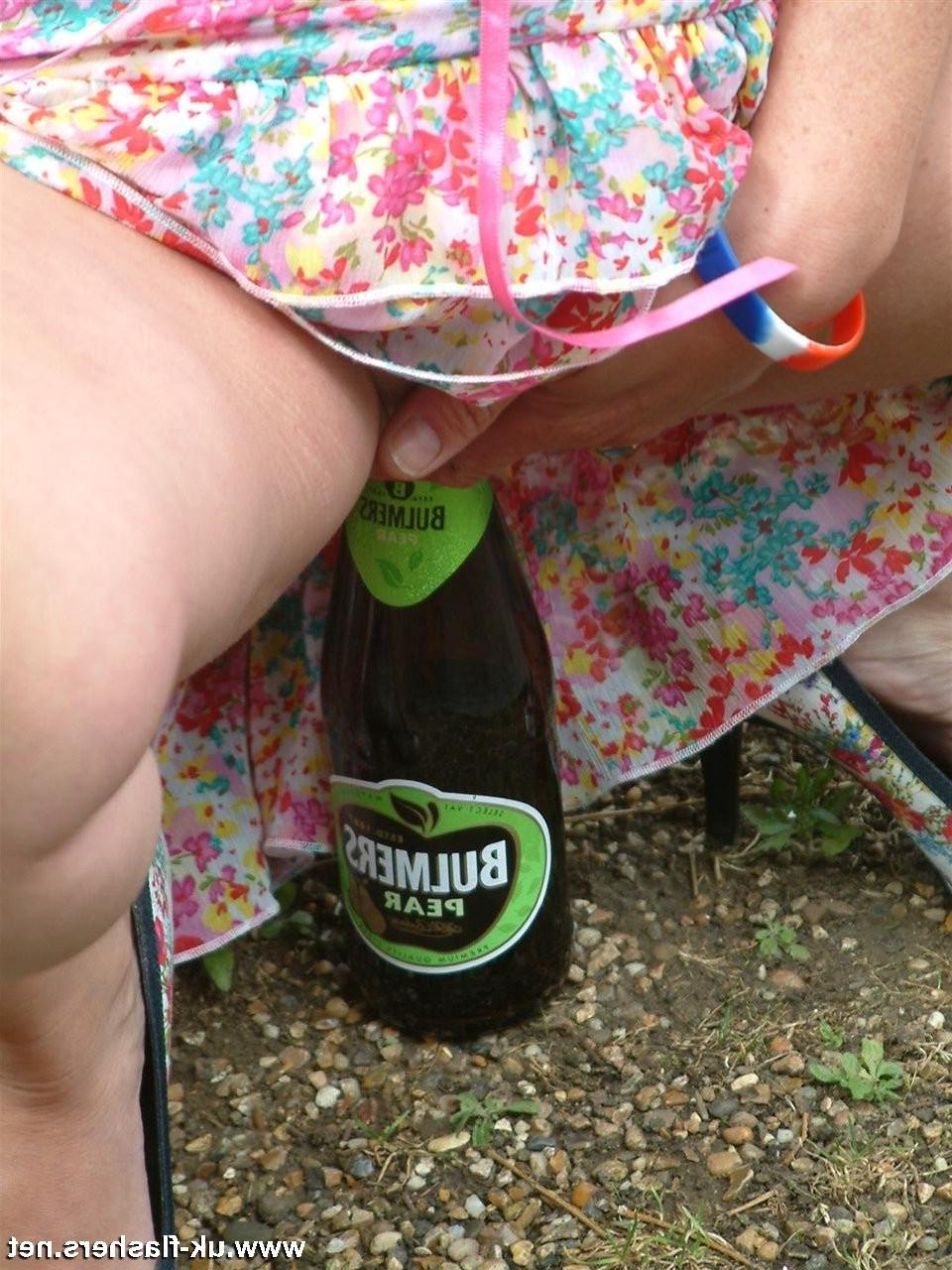 16P Bottle fucking nude in public and mature exhibitionists masturbation outdoors wi