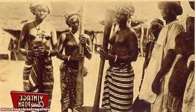 12P Several nude African ladies from the twenties nude