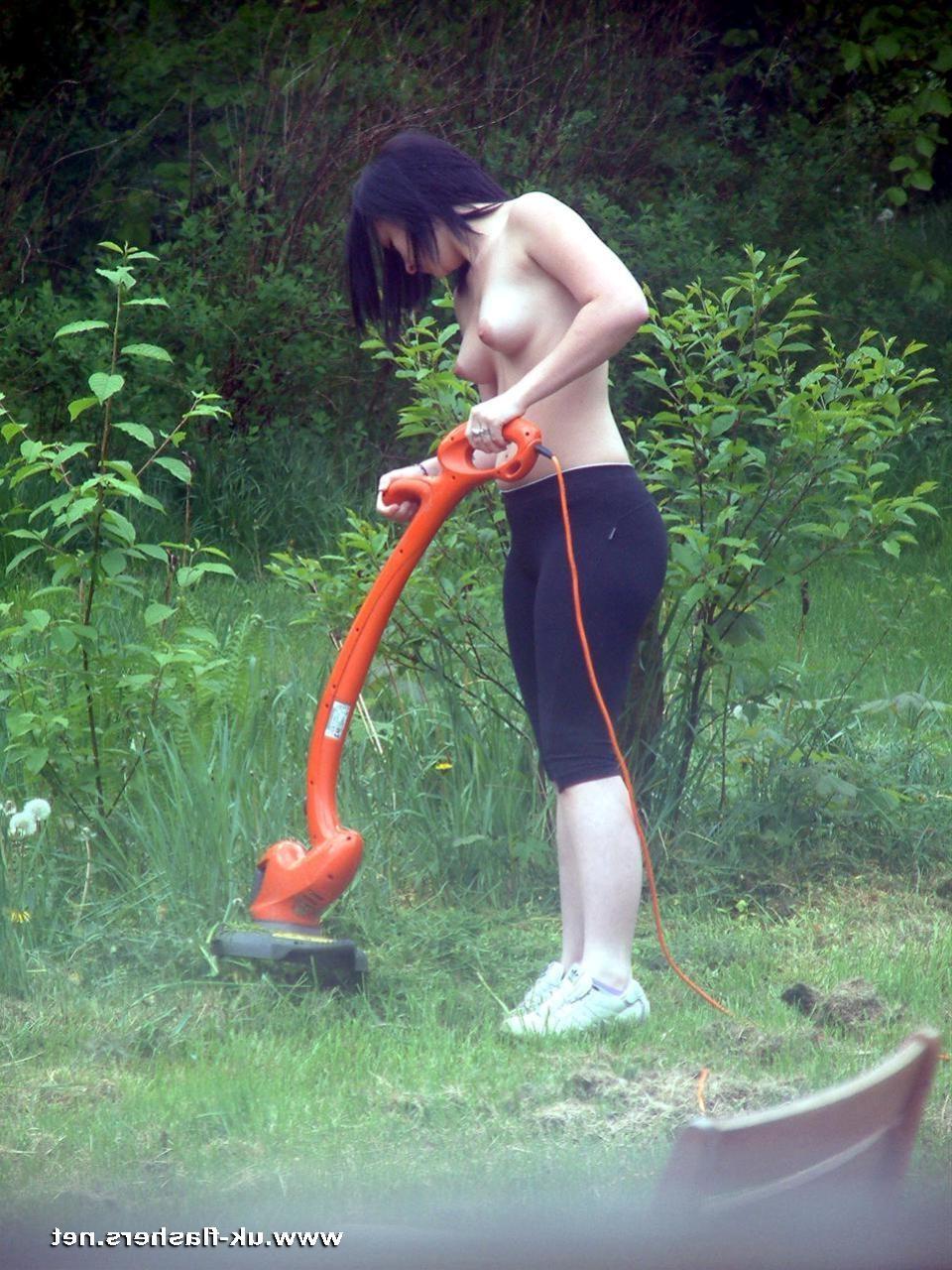 16P Teens naked gardening and skinny outdoor amateur solo babes topless small tits o