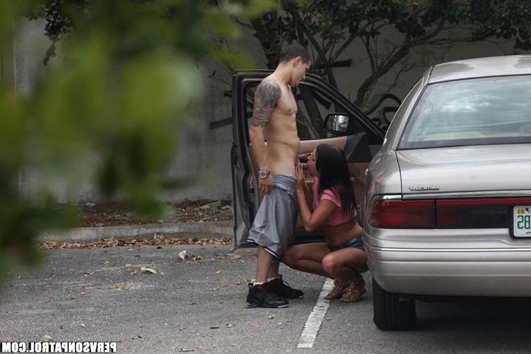 17P Cute teen babe fucking outdoors and being caught by voyeur