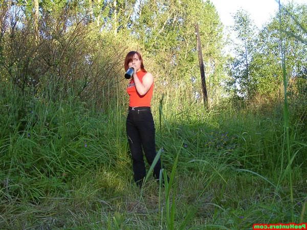 15P Lovely girls caught on spy cam when peeing outdoors