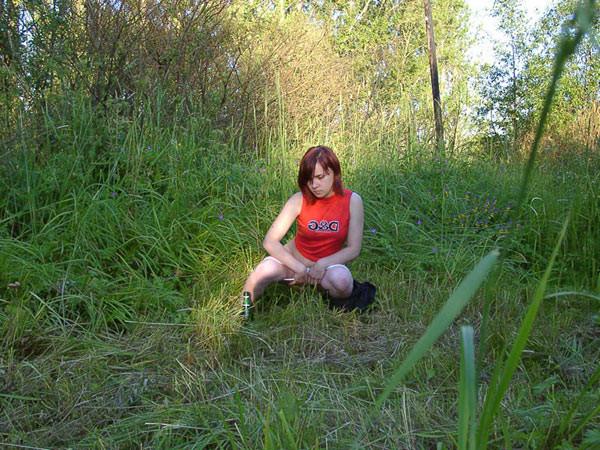 15P Lovely girls caught on spy cam when peeing outdoors