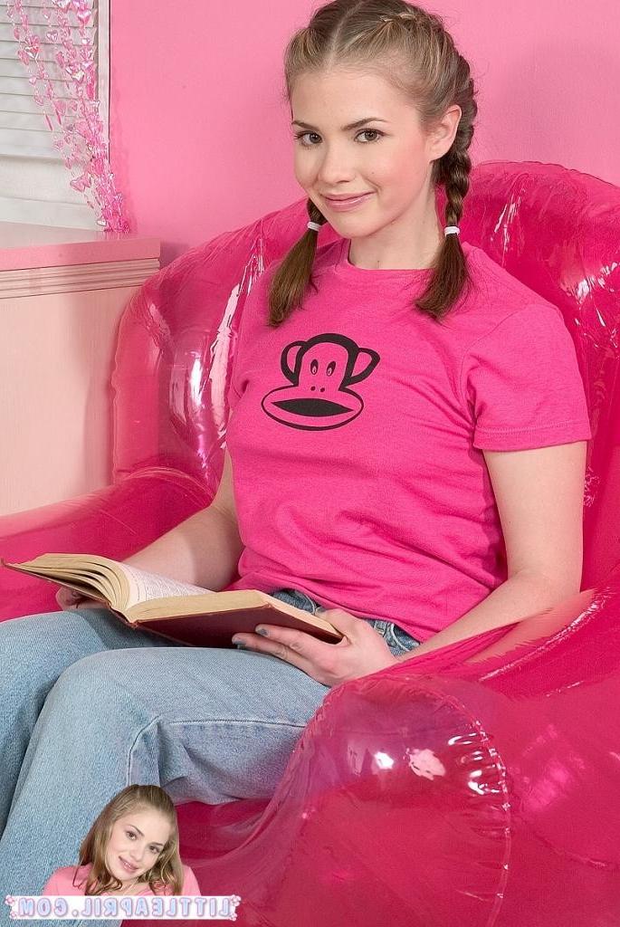 16P An adorable blonde teenager strips from her jeans