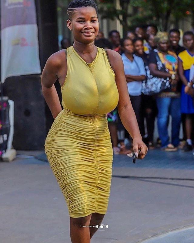 23P African huge tits Pamela