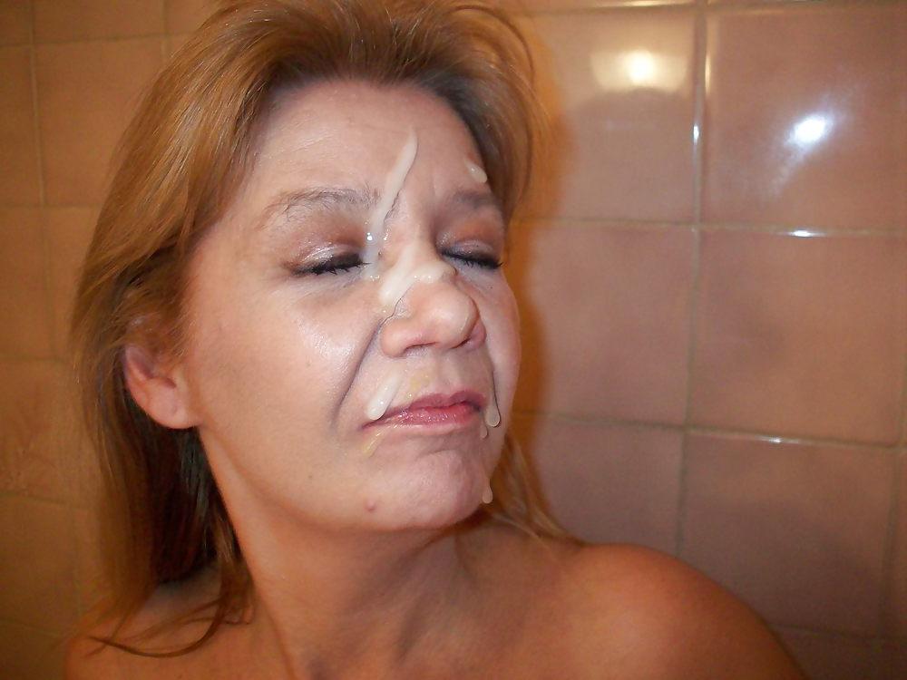 25P Amateur facial mature woman
