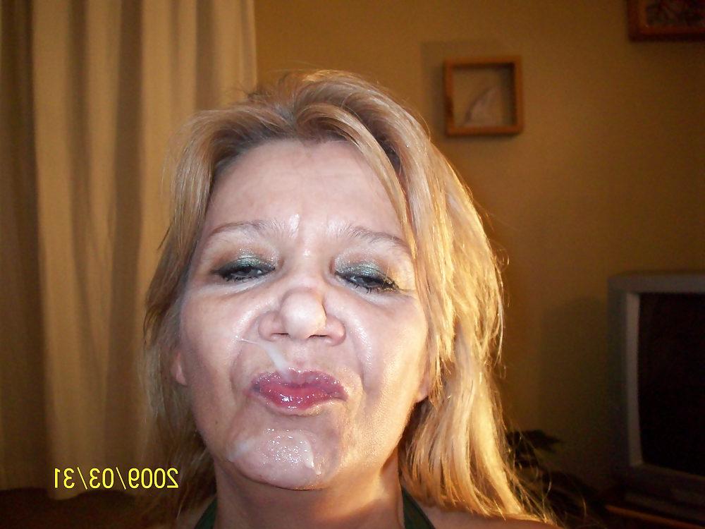 25P Amateur facial mature woman