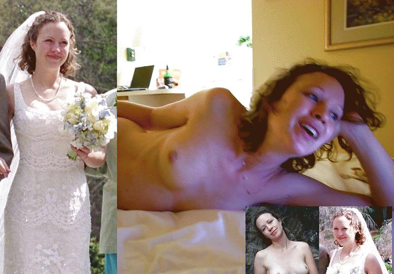 25P Real Amateur Brides - Dressed & Undressed 9