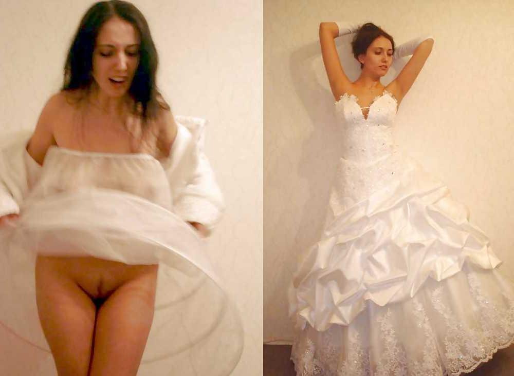 25P Real Amateur Brides - Dressed & Undressed 9