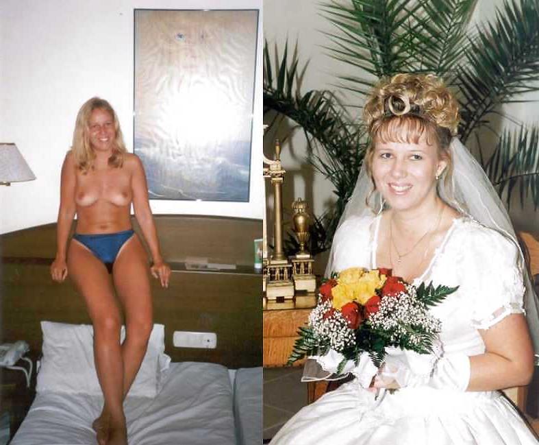 25P Real Amateur Brides - Dressed & Undressed 9
