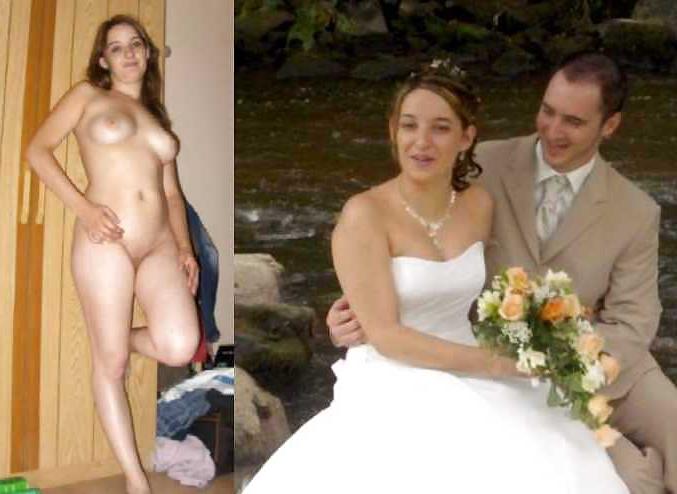 25P Real Amateur Brides - Dressed & Undressed 9