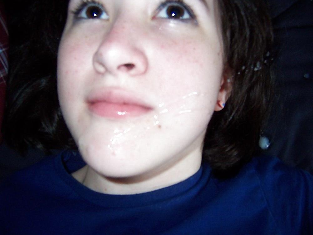 25P Real amateur facial cumshots