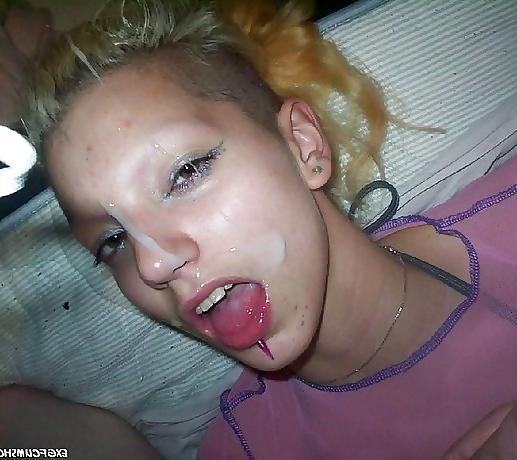 25P Real amateur facial cumshots