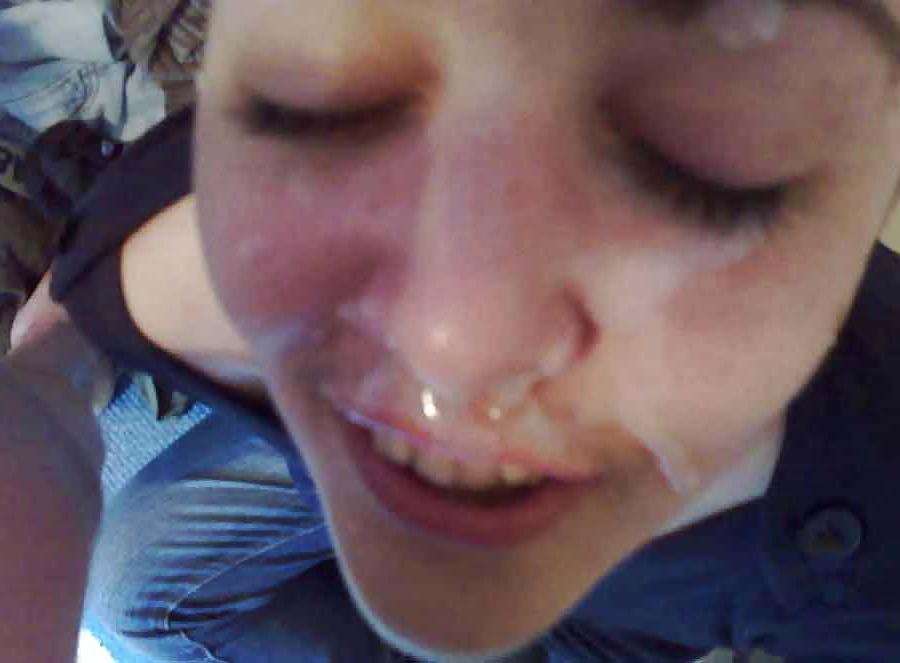25P Real amateur facial cumshots