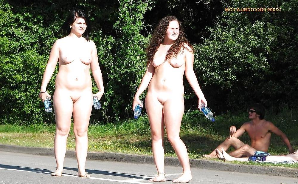 12P OUTDOORS amateur public nudity voyeur mature wives
