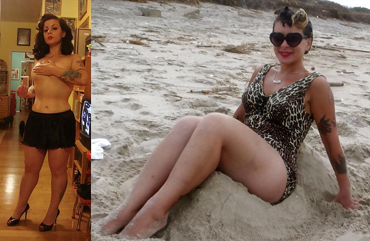 25P Real Amateur Housewives - Swimsuit Then Naked 3