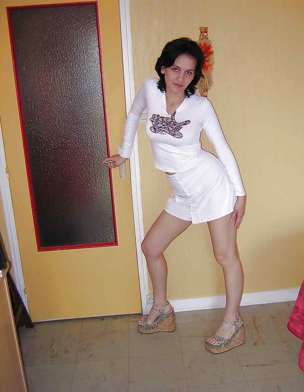 24P Amateur MILF Posing In Stockings And High Heels by DarKKo