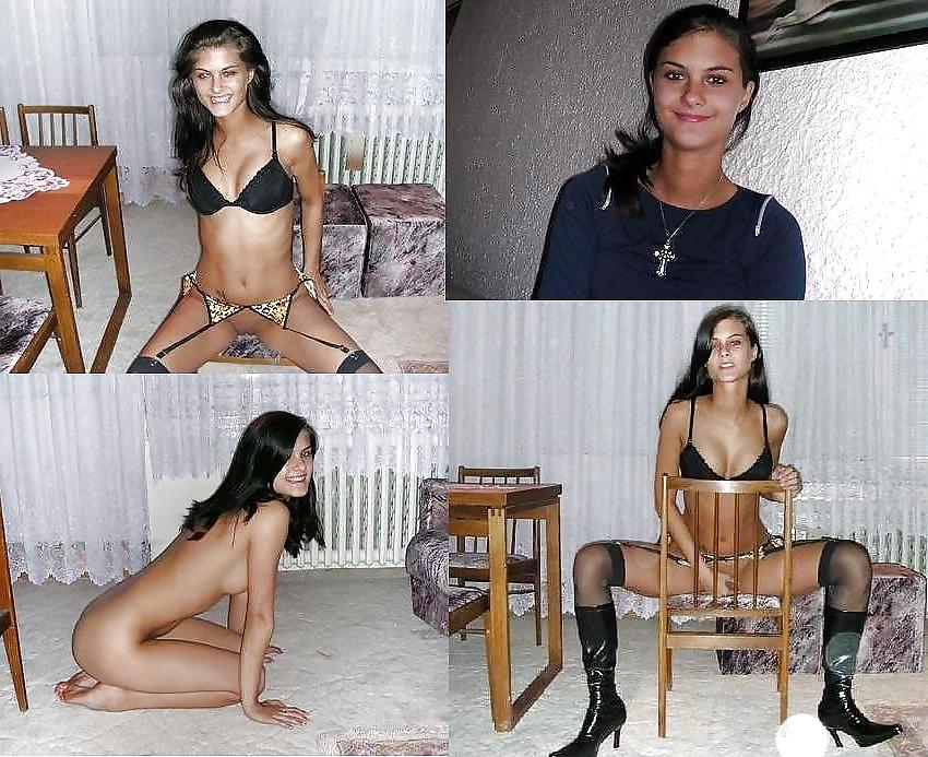 25P Amateur teen girl (stiletto, submissive, shower, nightdress)